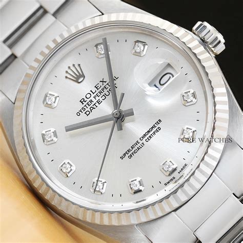 18k rolex datejust|rolex datejust 18k white gold.